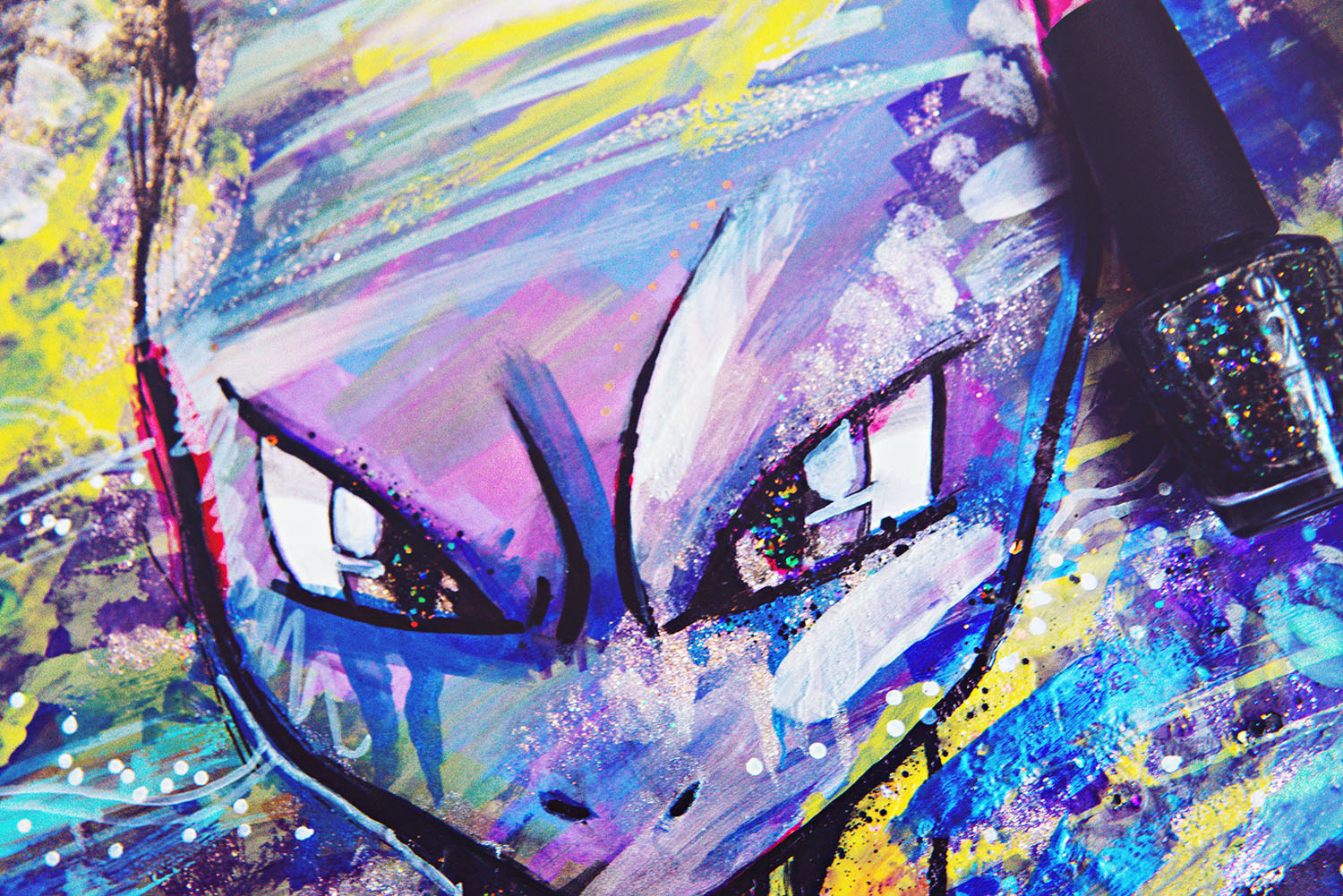 DIY: Nail Polish Painting | Pokémon Go Mewtwo Inspired Painting