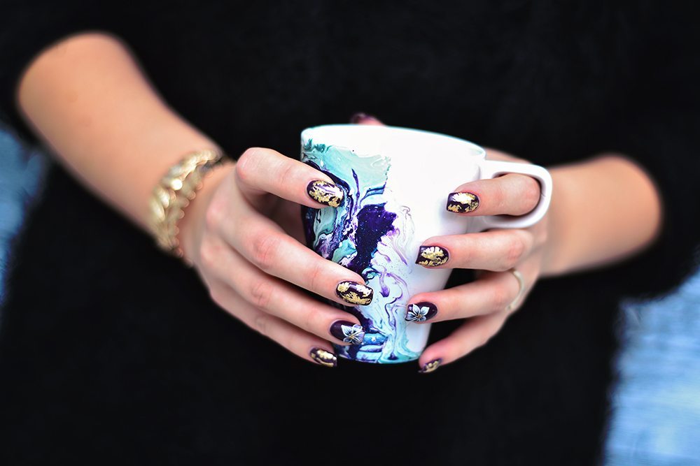 DIY - Marmorerad mugg med nagellack