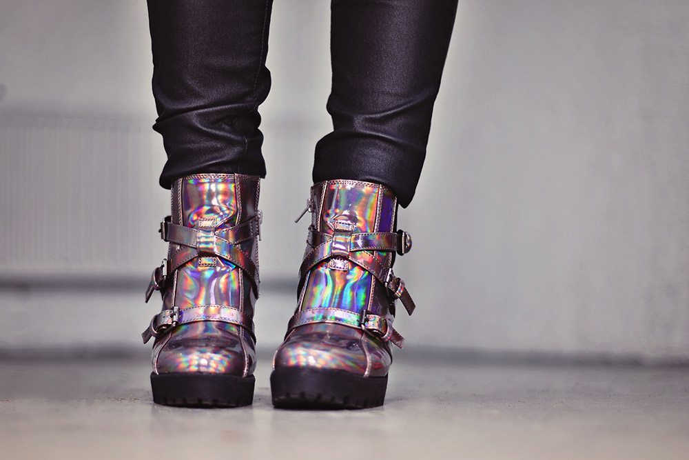 Holograpic boots 