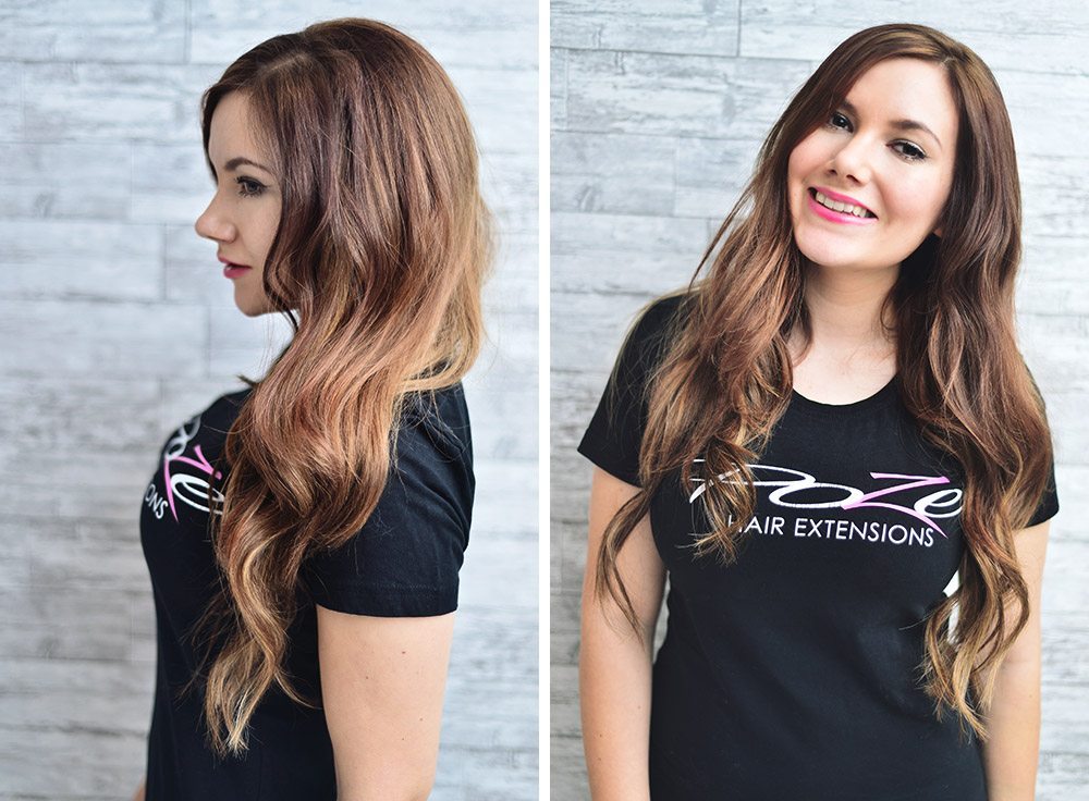 Poze Hair Extensions - Före och Efter 