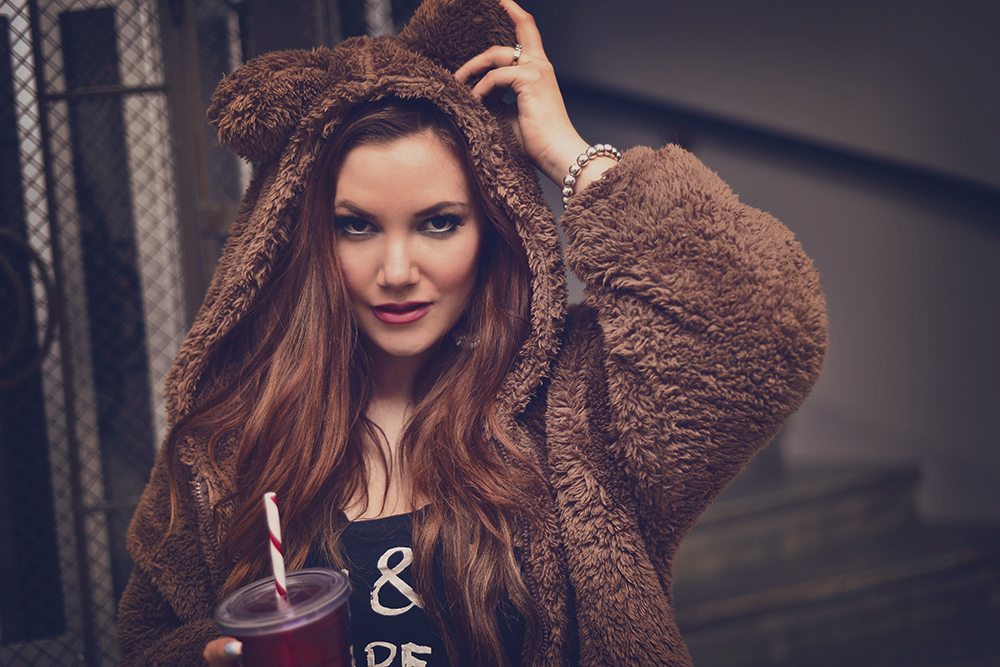 Cute bear hoodie 