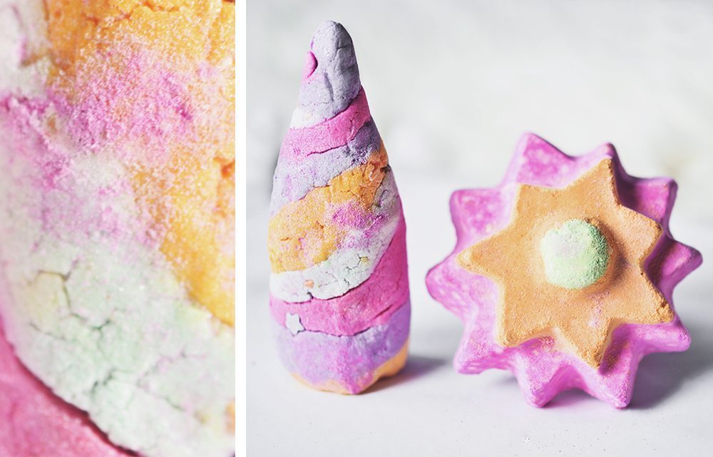 Lush Unicorn Horn Bubble Bar & Floating Flower Bath bomb