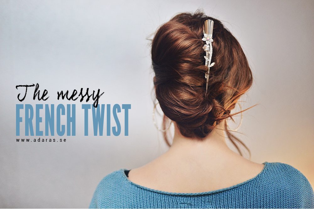 Hair tutorial: How to do a messy french twist