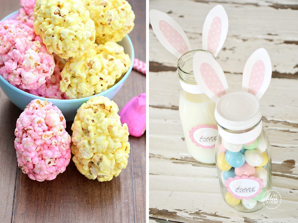 marshmallow popcorn eggs