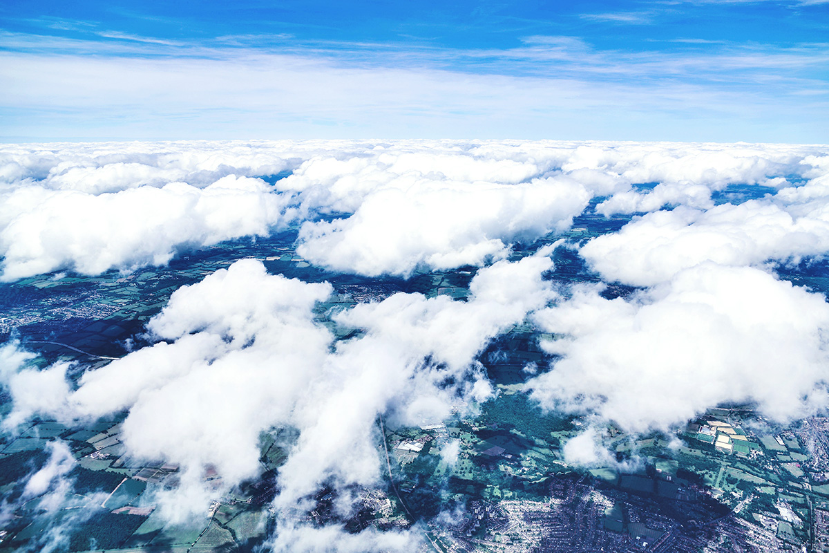 London over the Clouds