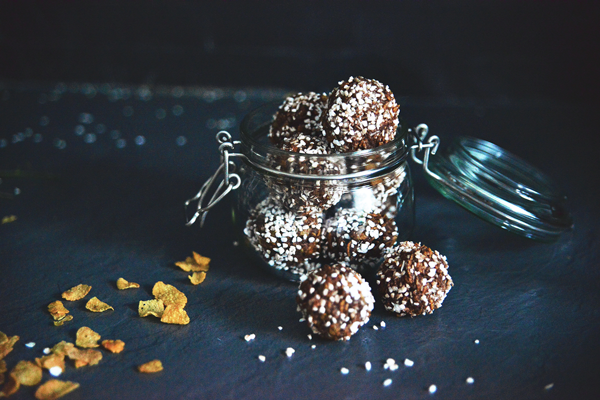 Chokladbollar med cornflakes