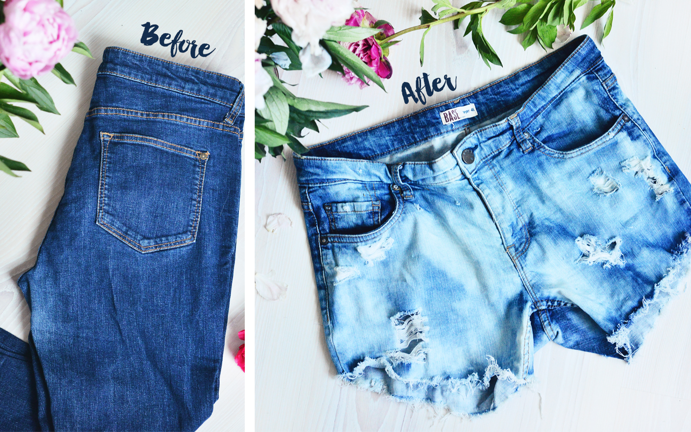 DIY: Slitna jeansshorts av jeans 