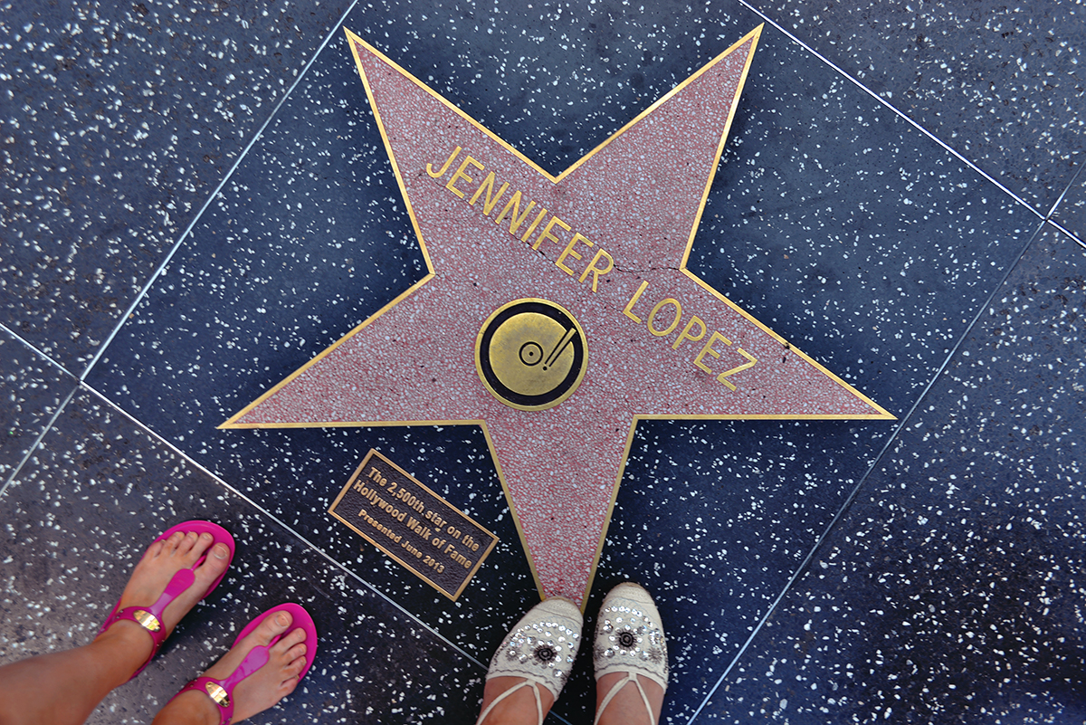 Hollywood walk of fame