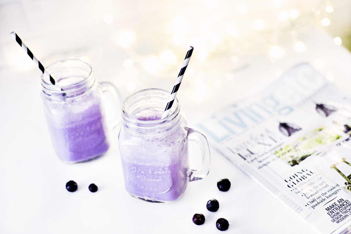 Blueberry milkshake