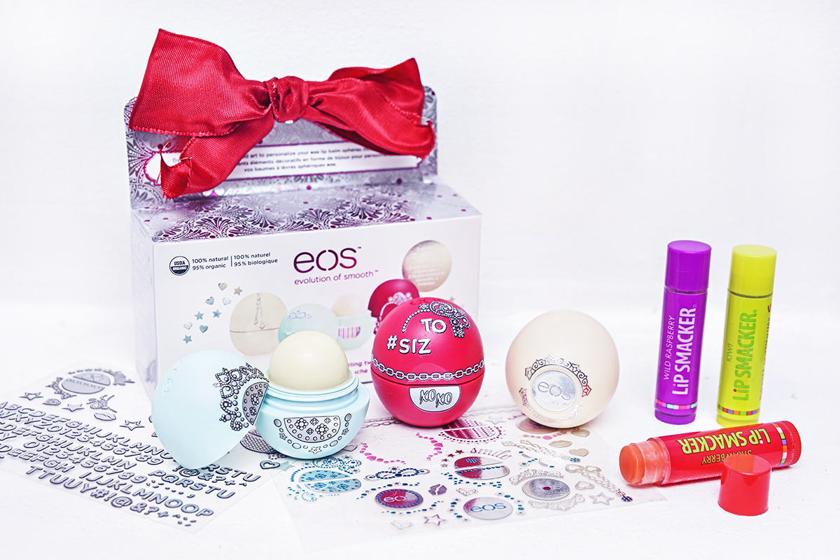 Lip balms - Eos Christmas 2015 & Lipsmacker Fruity