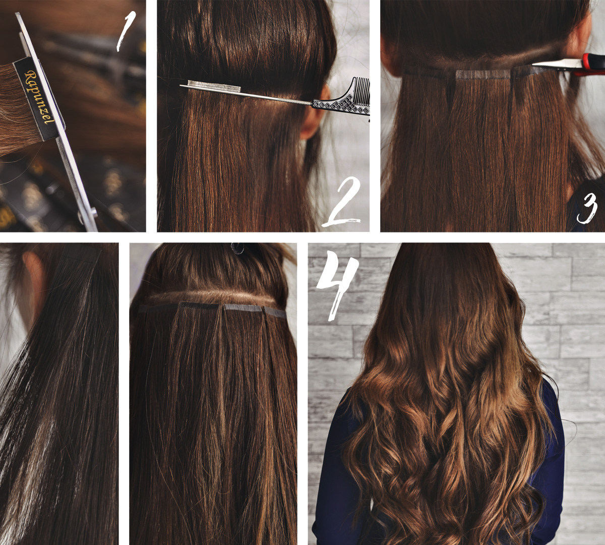 How to: Tape hair extensions