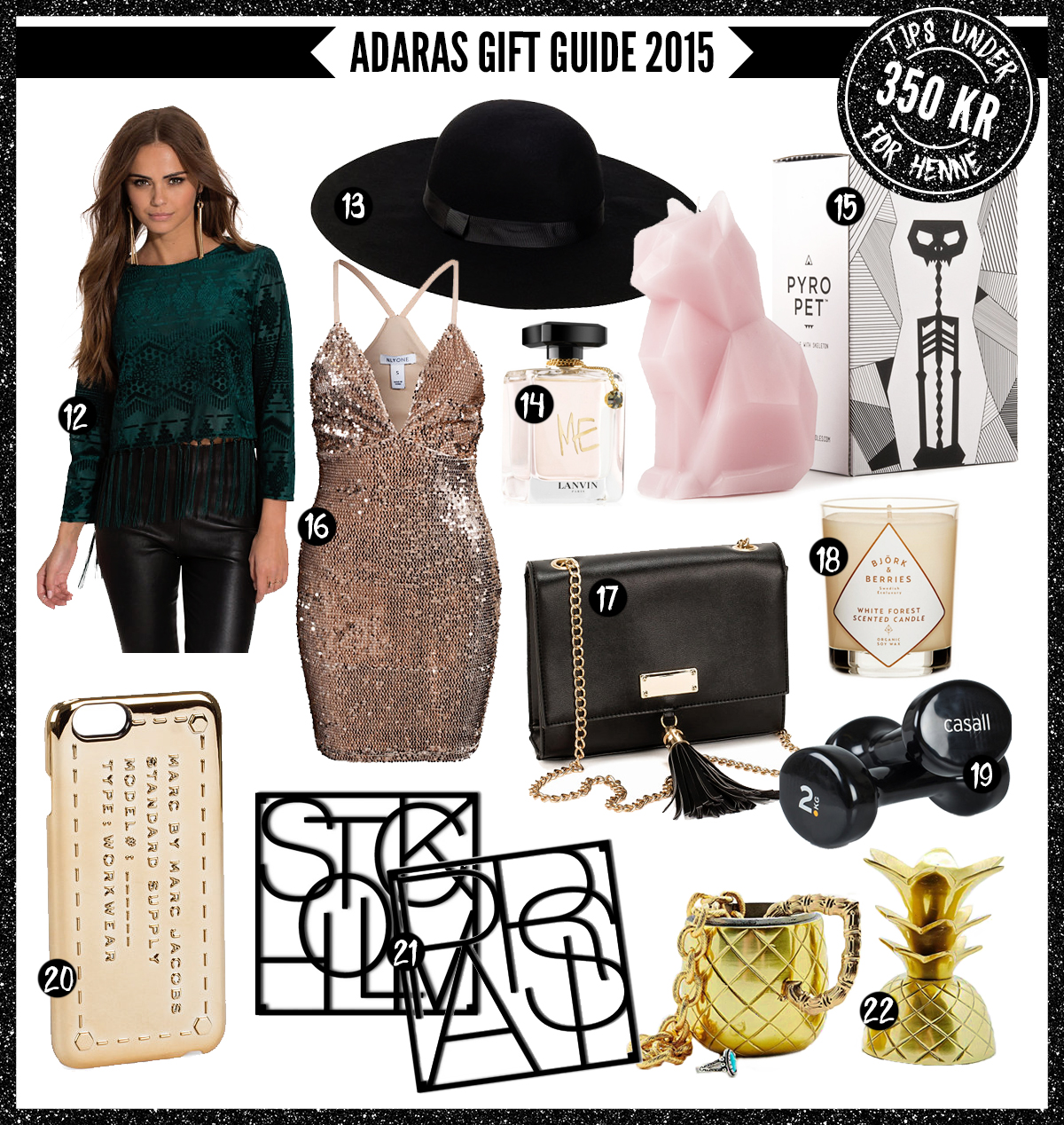 Adaras Gift Guide 2015 -Julklappstips till henne - under 350 kronor