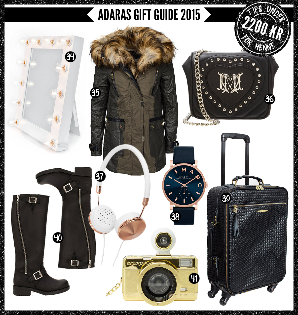 Adaras Gift Guide 2015 -Julklappstips till henne - under 2200 kronor