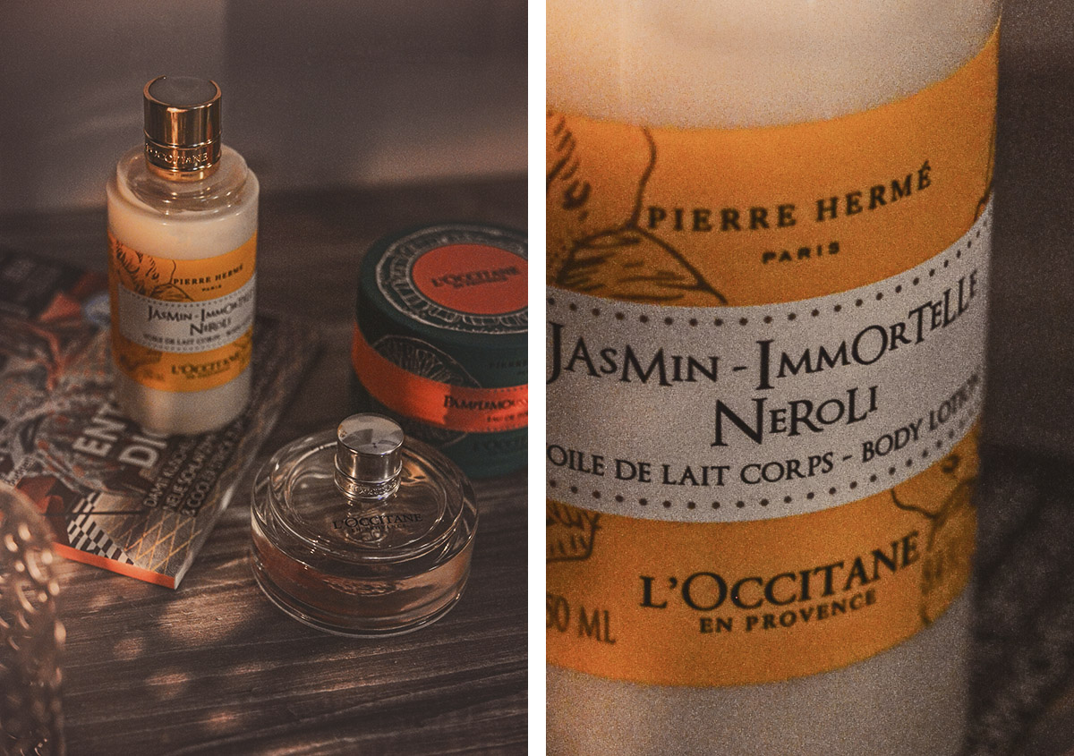 L'Occitane Grapefruit Rhubarb Eau de Toilette& Jasmine Immortelle Neroli Body Lotion