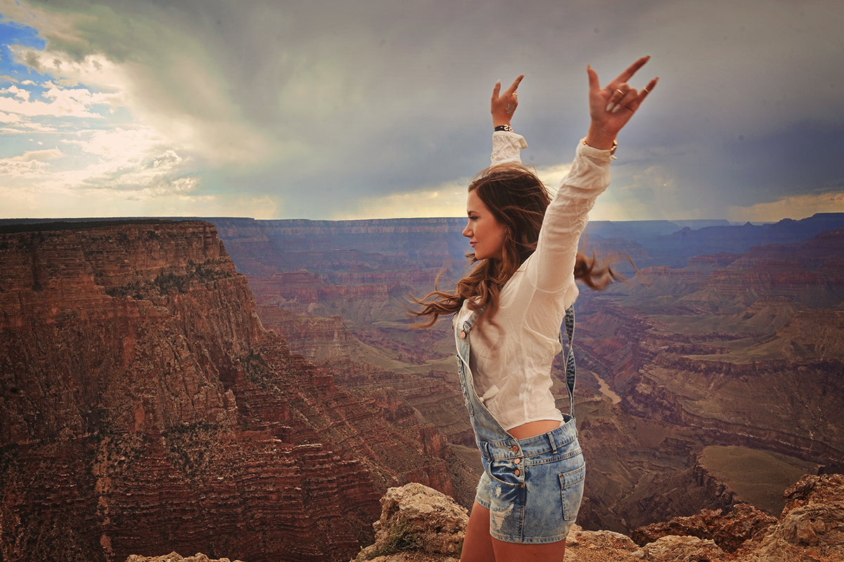 Grand Canyon outfit - Denim overalls