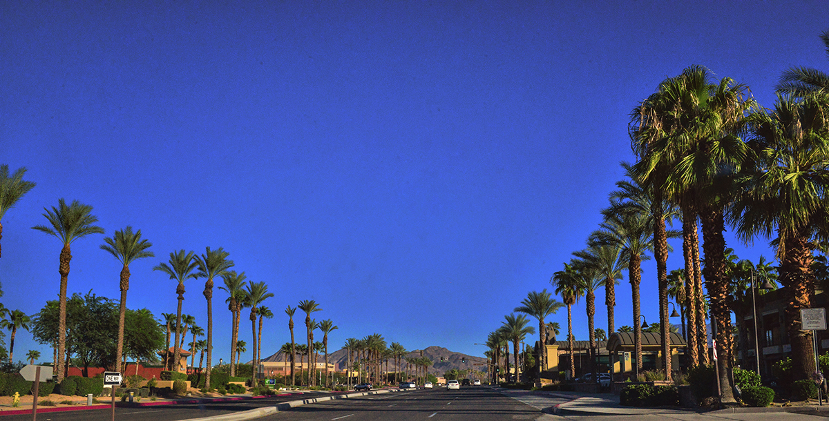 Road in California, Coachella Valley 