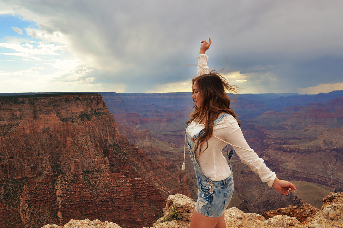 Grand Canyon outfit - Denim overalls