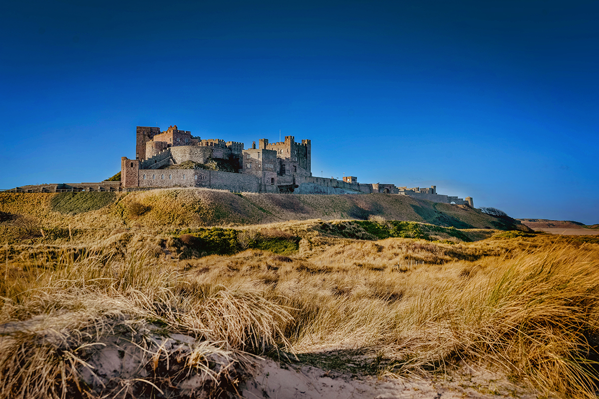 Bamburgh castle in Northumberland