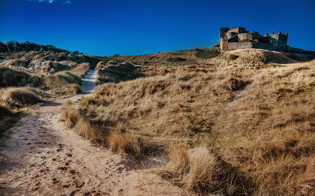 Bamburgh castle in Northumberland