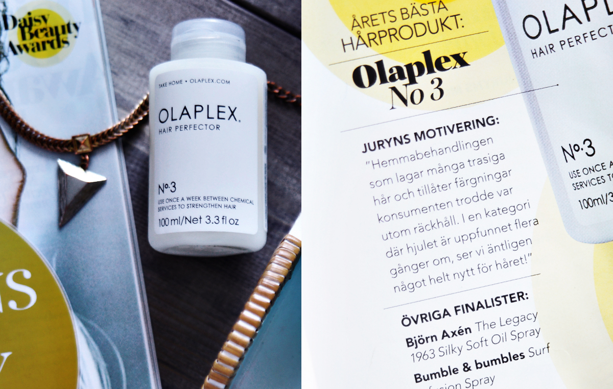 Olaplex No3 - Årets bästa hårprodukt i Daisy Beauty Awards 2016