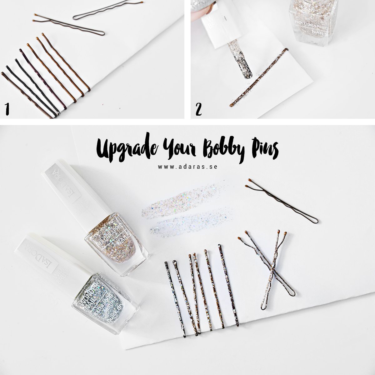 DIY: Upgrade your bobby pins - with nail polish