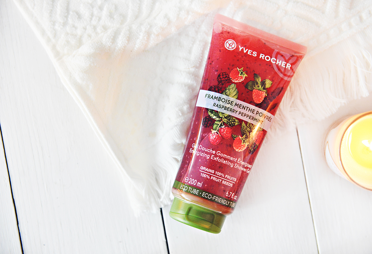 Yves Rocher Energizing Exfoliating Shower Gel - Raspberry Peppermint