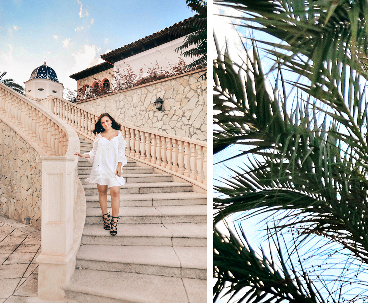 Outfit: White off shoulder dress