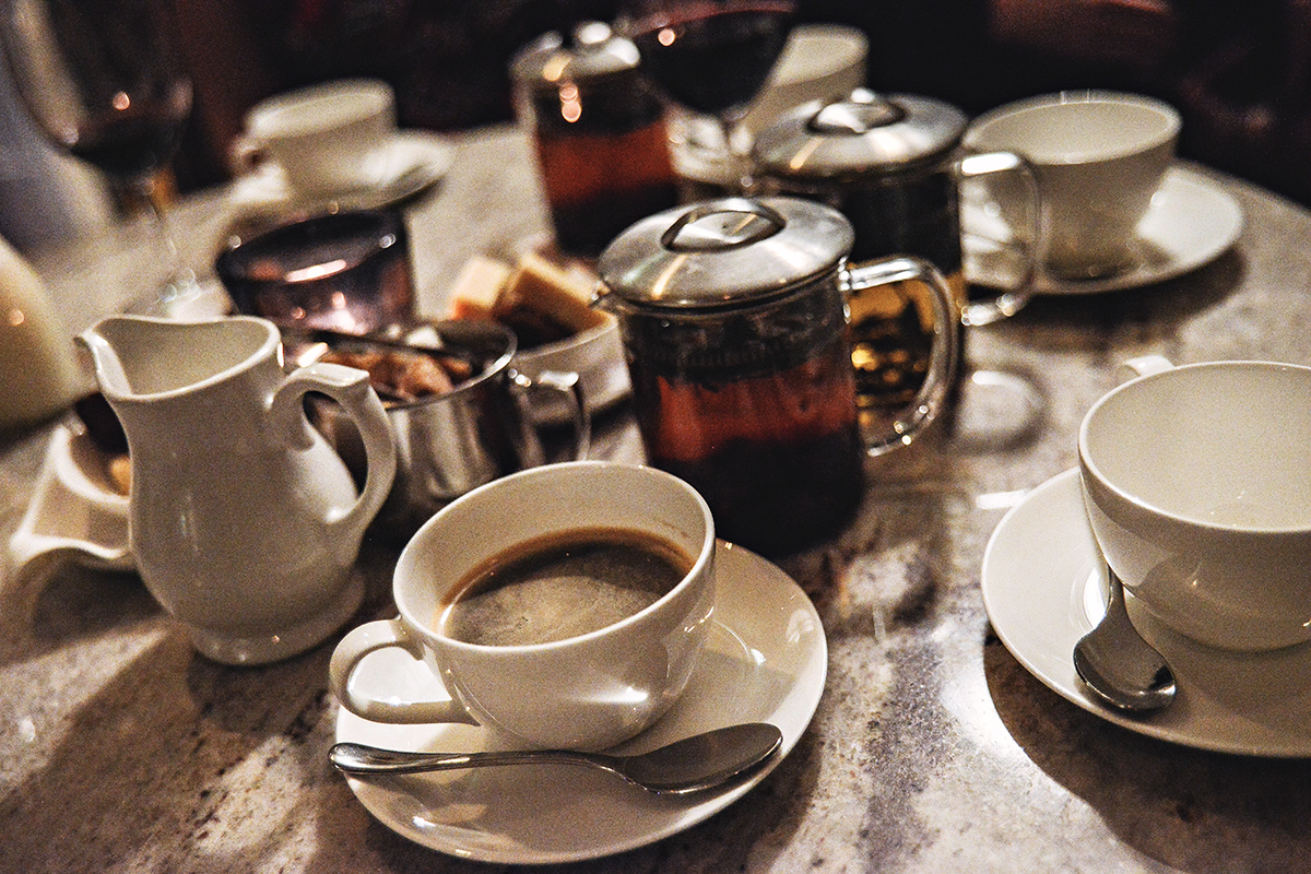 Afternoon tea and coffe in Great Britain