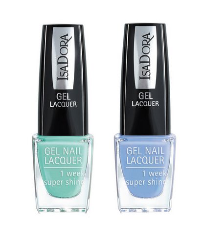 Isadora Gel Nail Laquer i Ocean Splash & Away Days