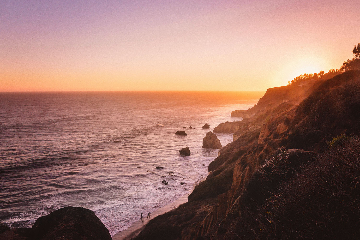 Beautiful beaches in Malibu, California