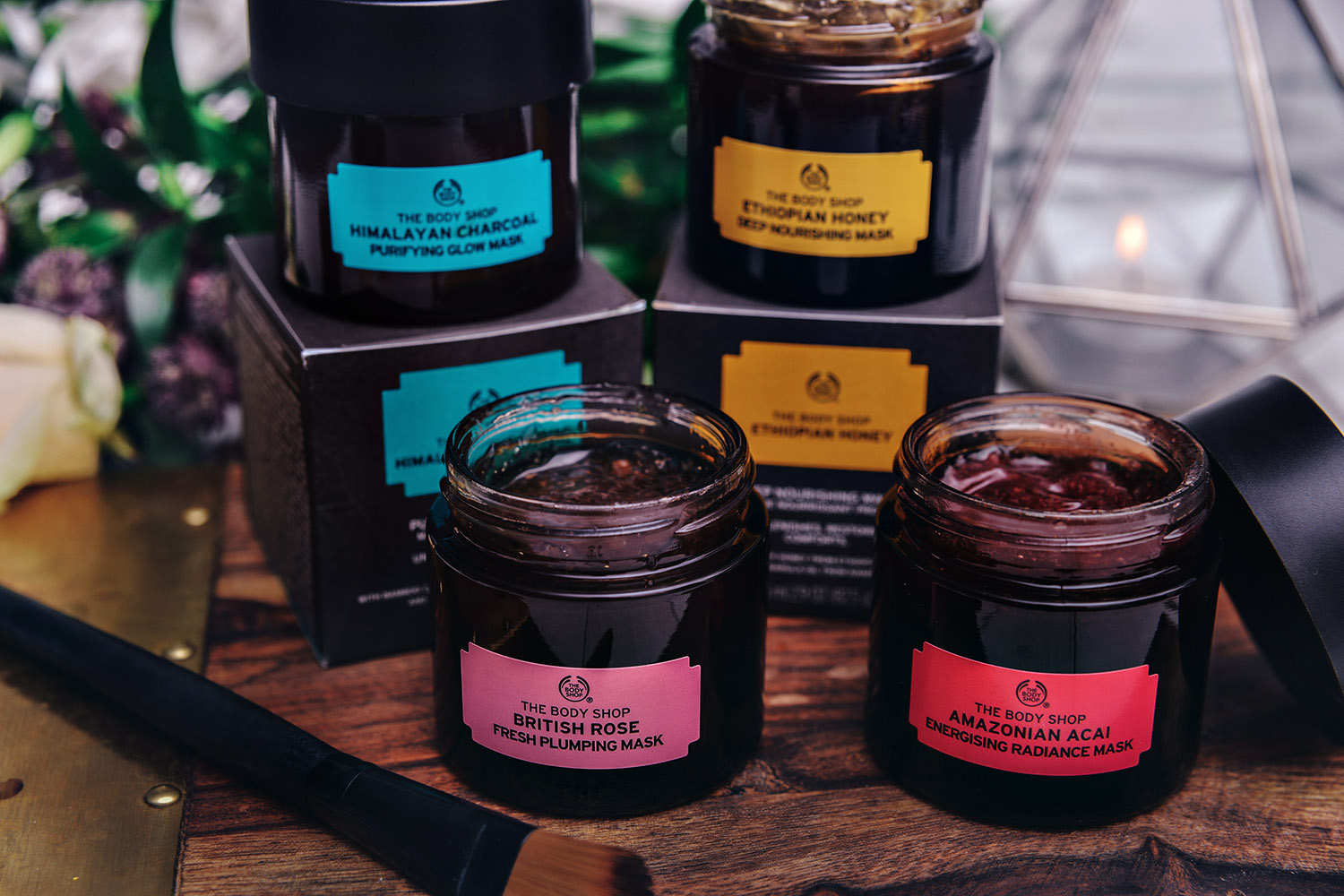 The Body Shop 100% vegetariska ansiktsmasker med superfood