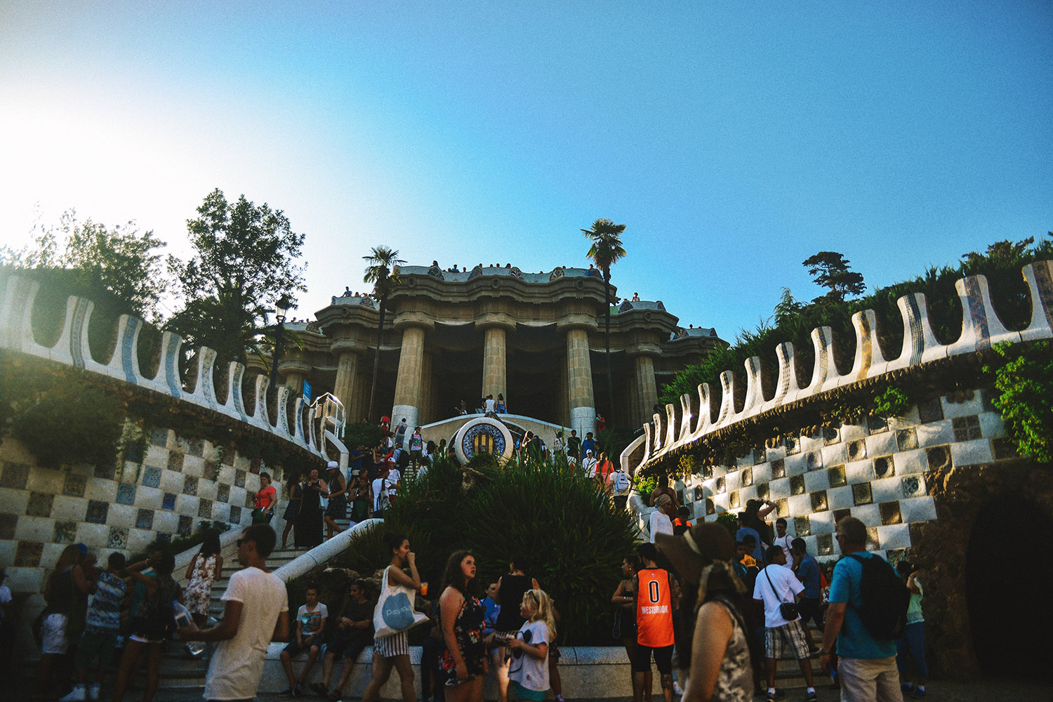 Park Guell in Barcelona, Spain