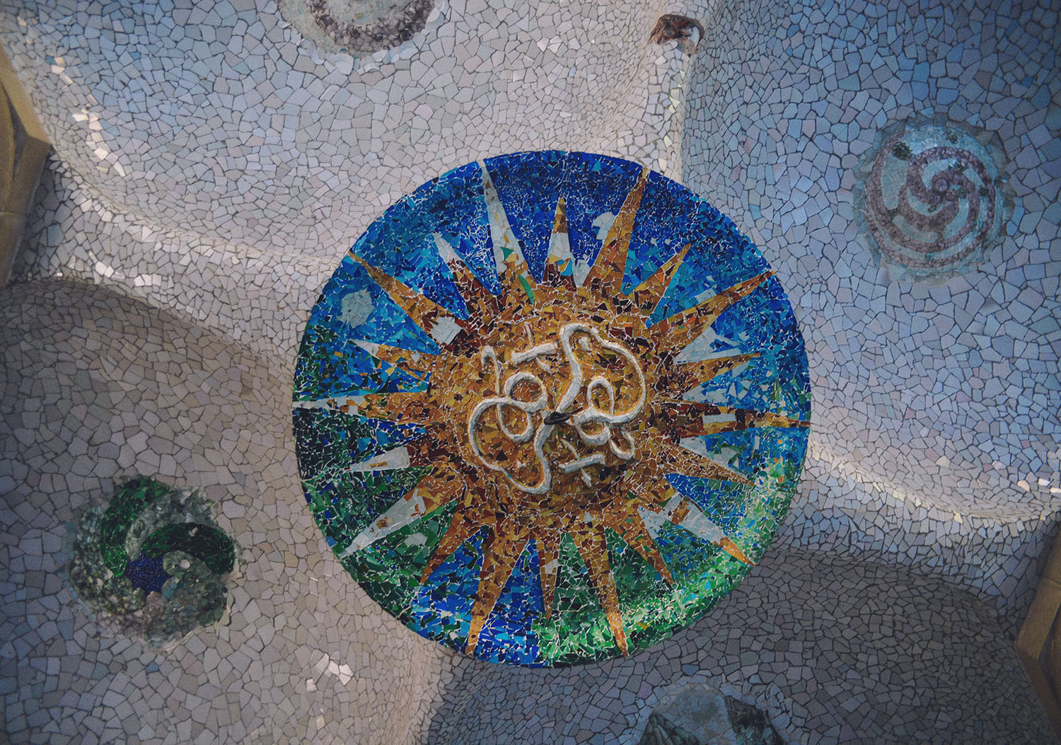 Park Guell Colorful Mosaic Work