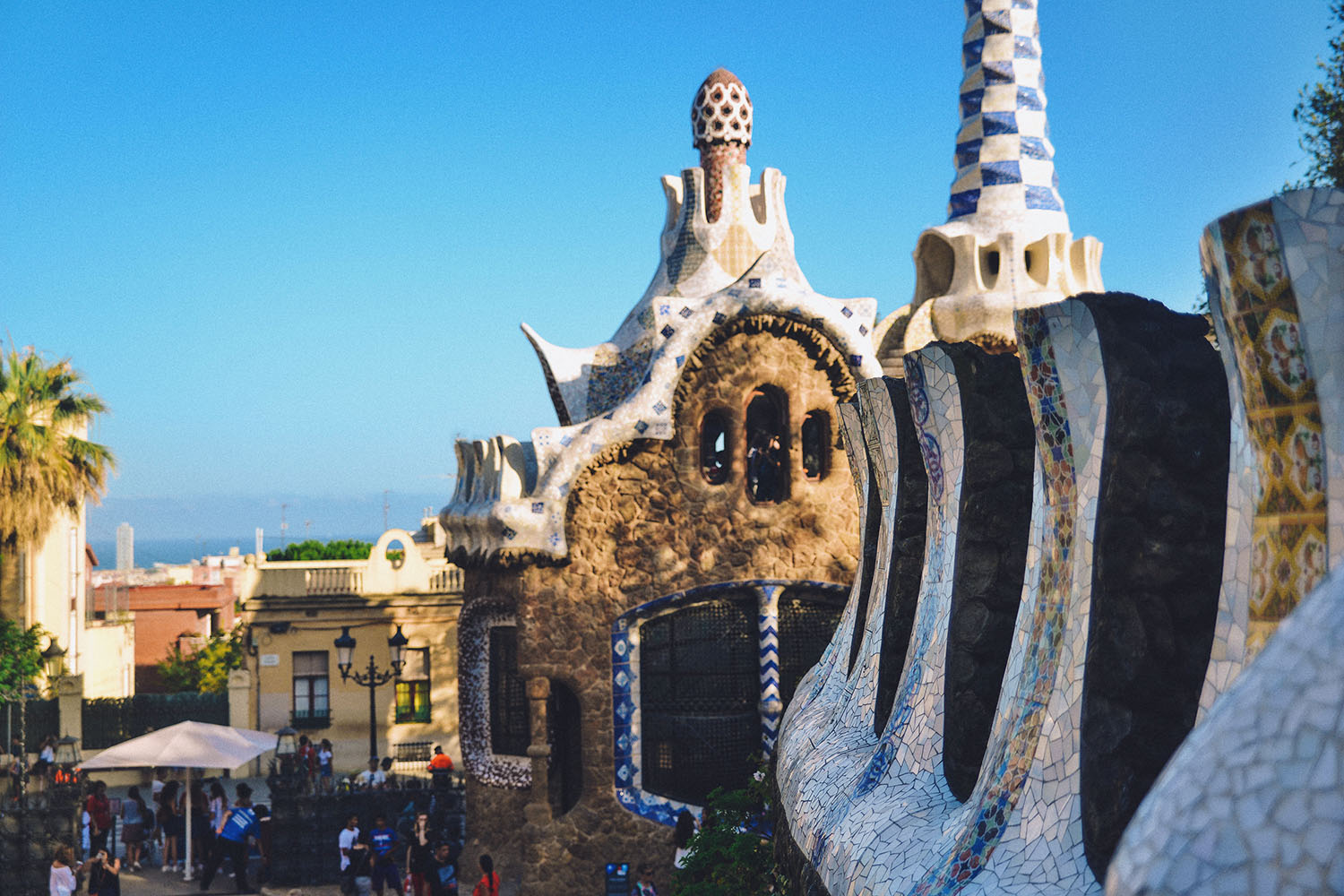 Park Guell in Barcelona, Spain