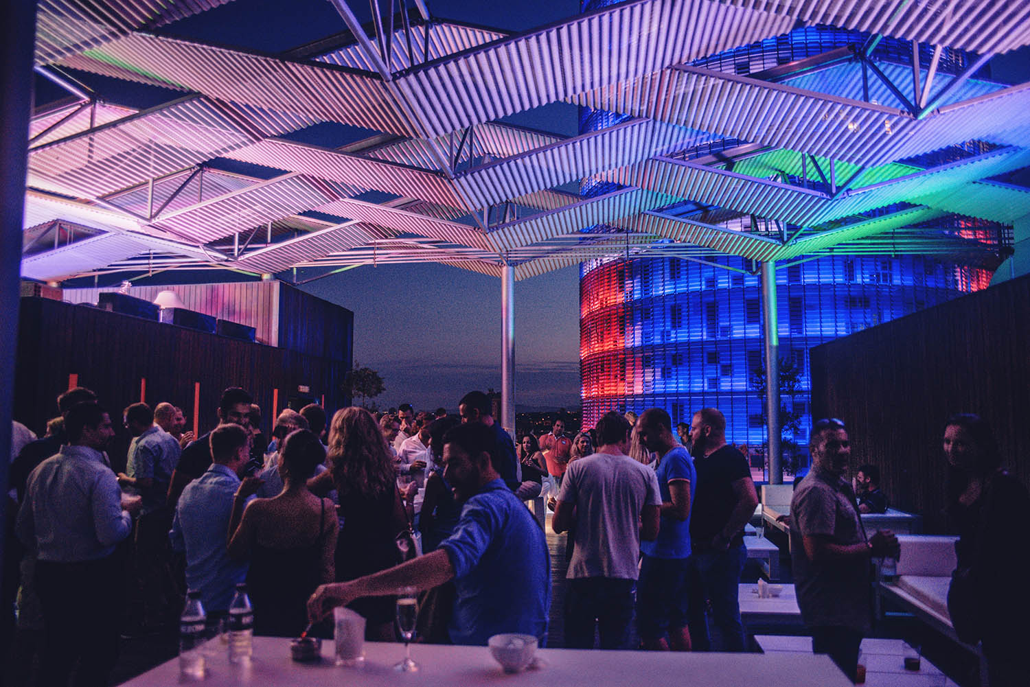 Rooftop bar at Hotel Silken