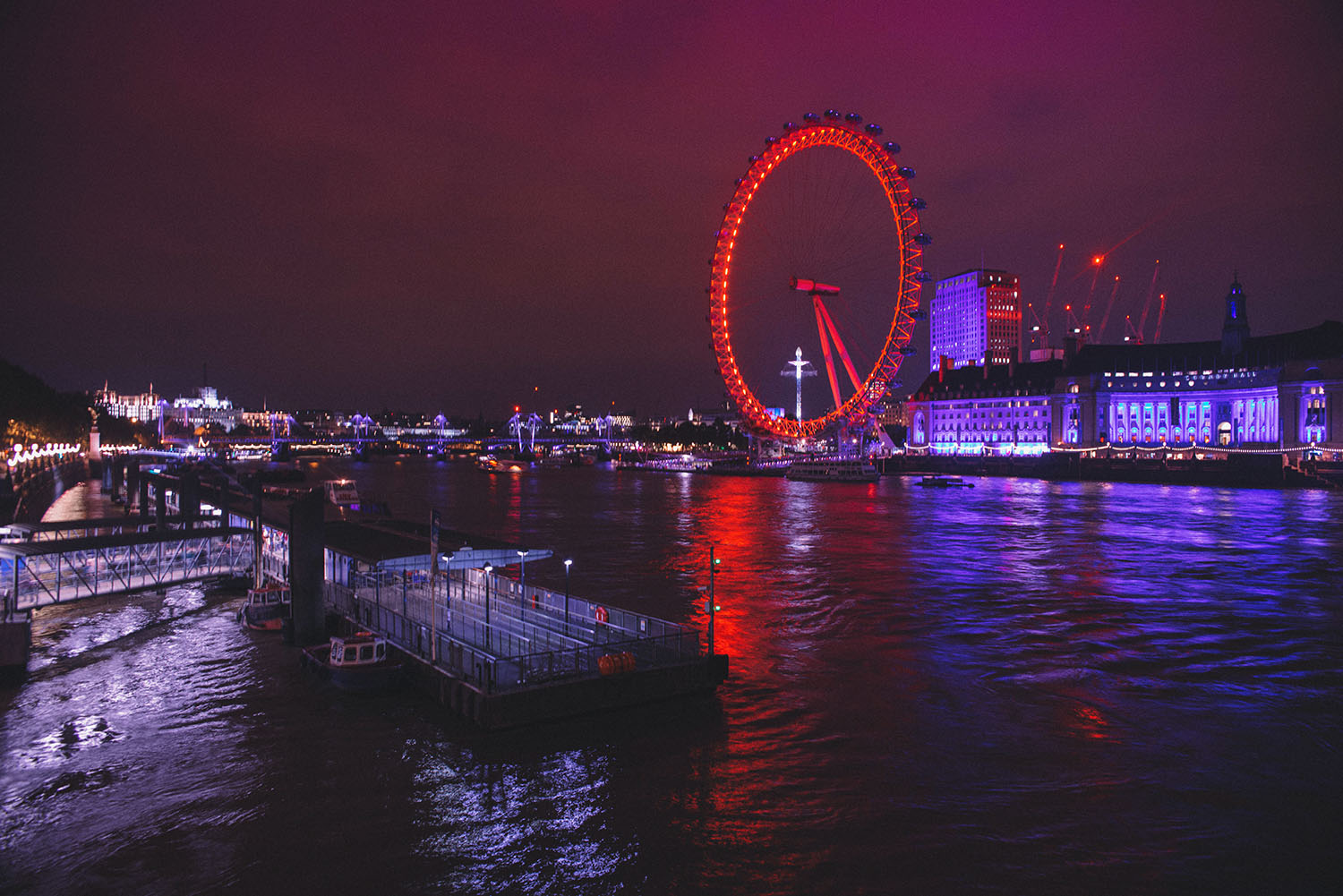 London Eye by night