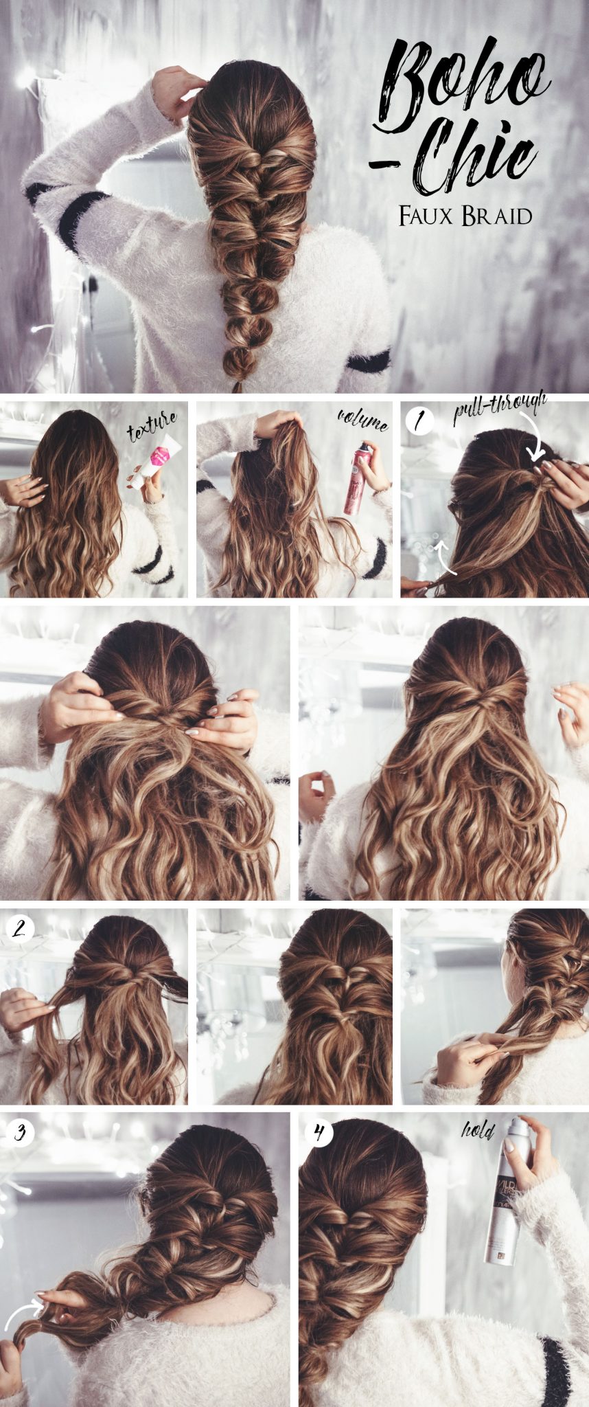 Hair tutorial: Bohemian Chic Faux Braid