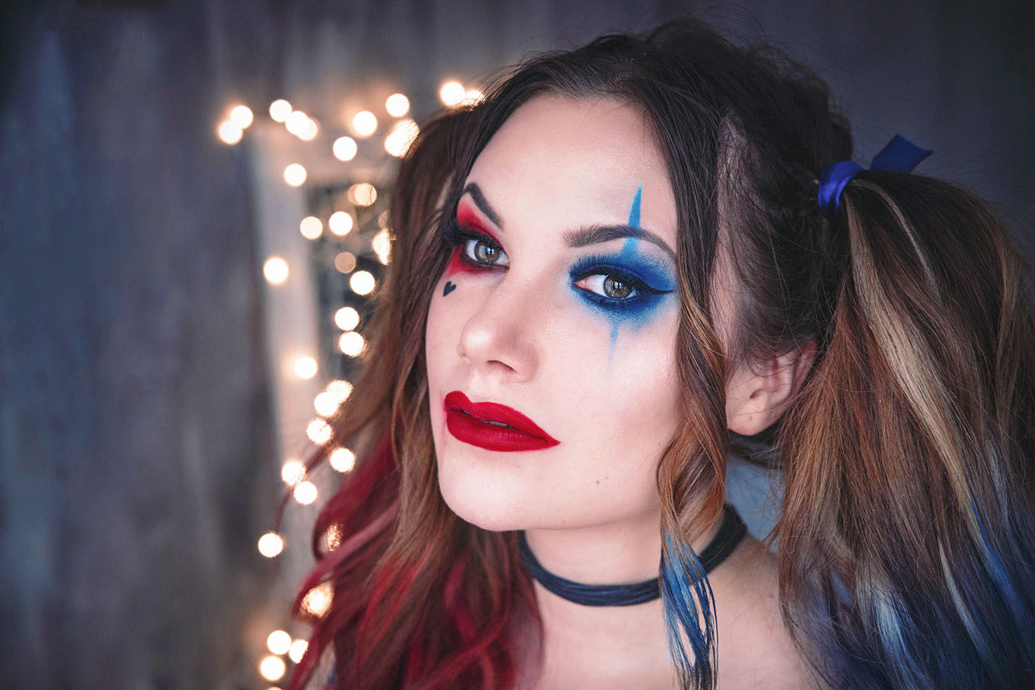 Harley Quinn Makeup - Halloween Costume Idea