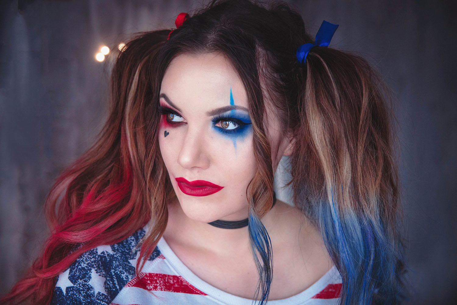 Harley Quinn Makeup - Halloween Costume Idea