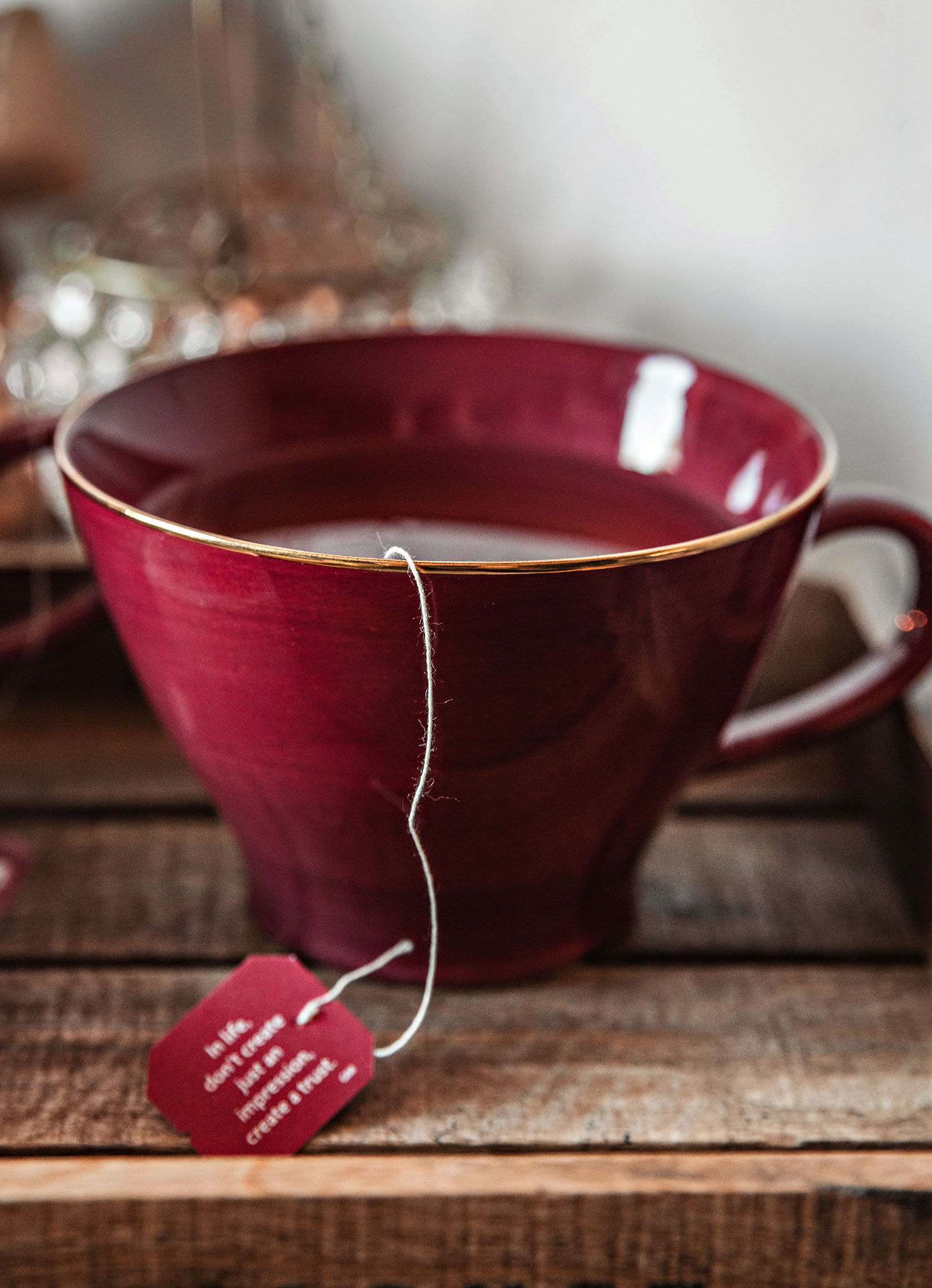 Red Tea Cup from Indiska & Yogi Tea