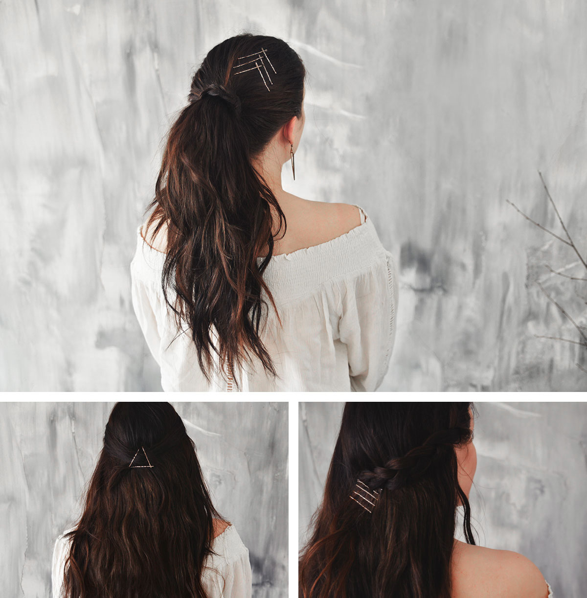 3 Easy Hairstyles with bobby pins