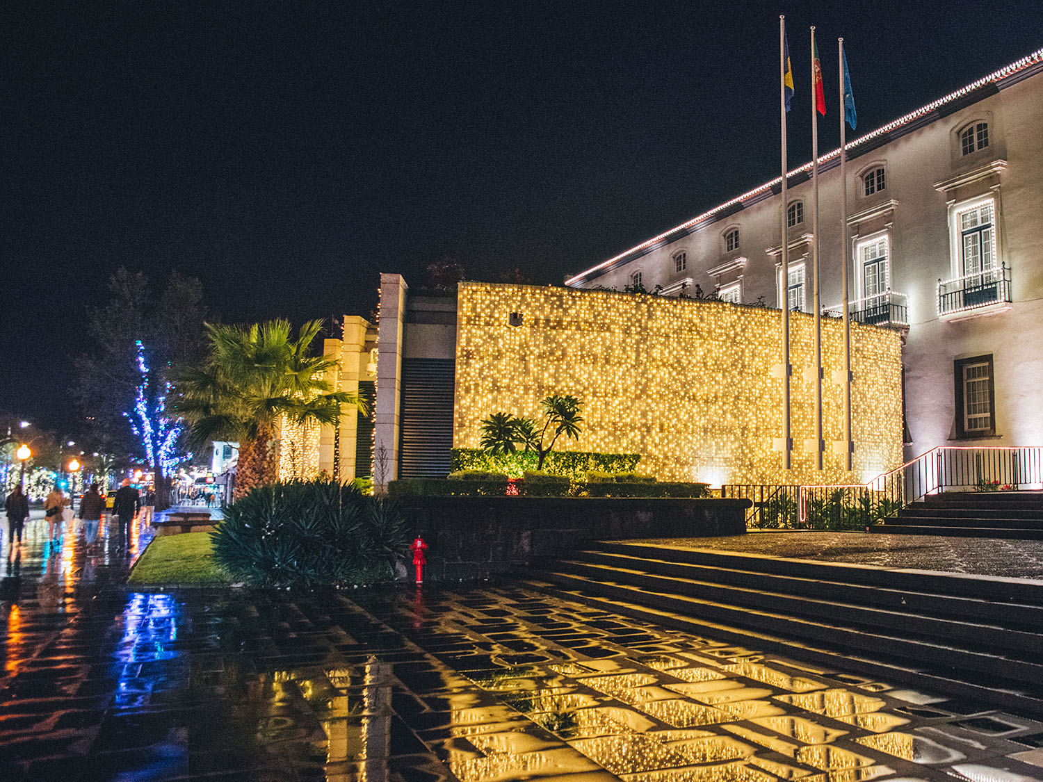 Lighted house in Madeira