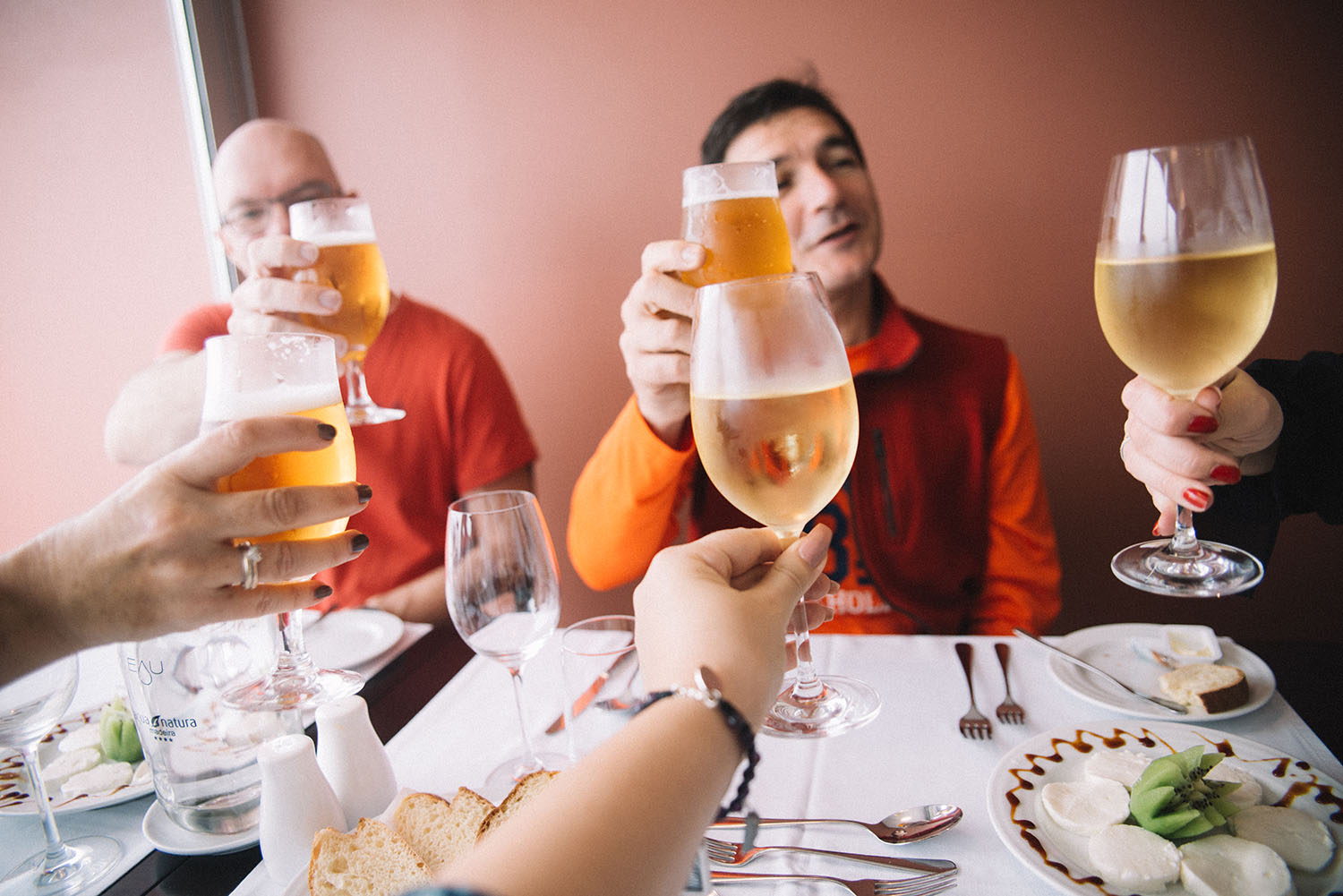 Toast at Seaview Restaurant at the Aqua Natura Madeira Hotel