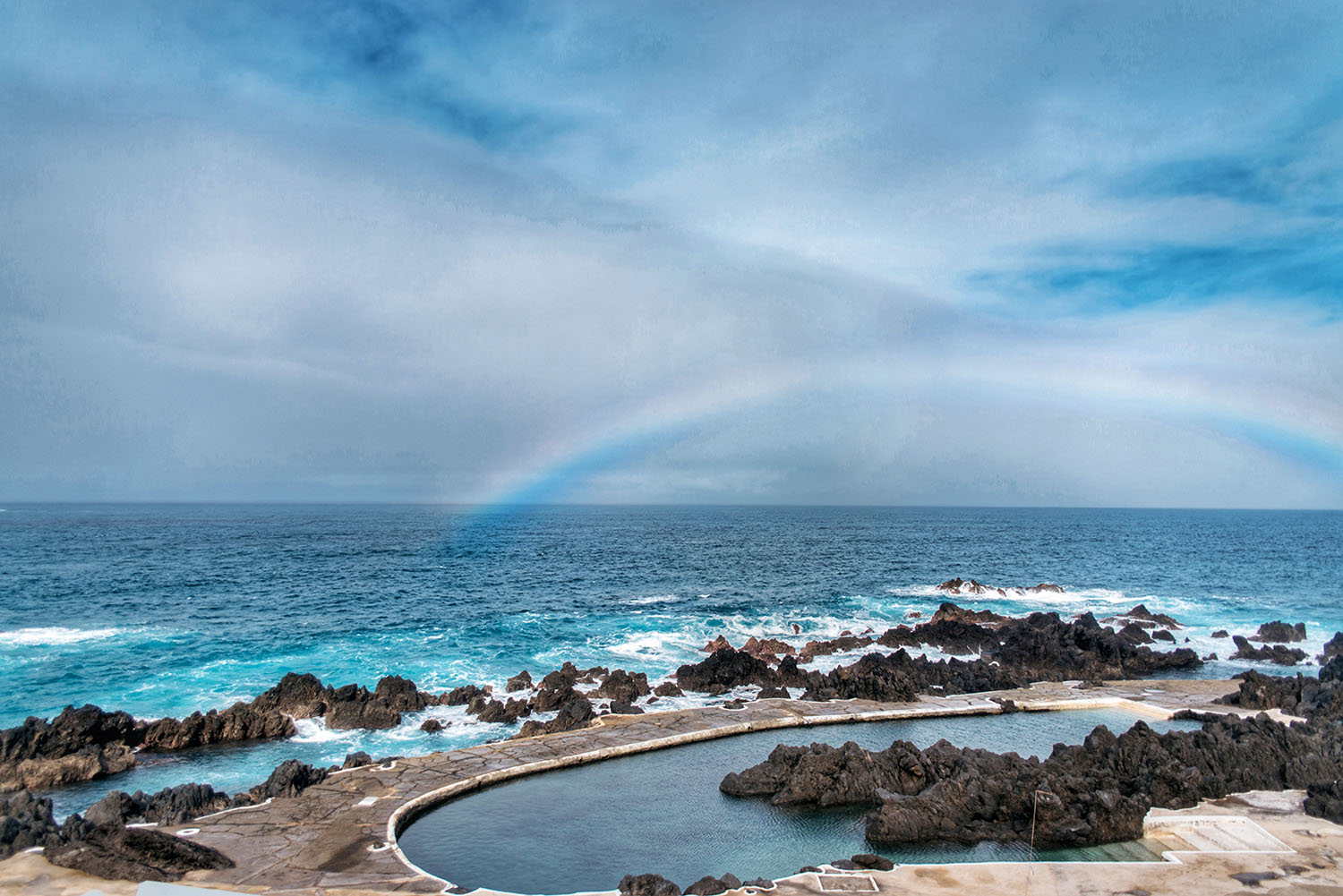 Porto Moniz Natural Swimming Pools in Madeira, Portugal