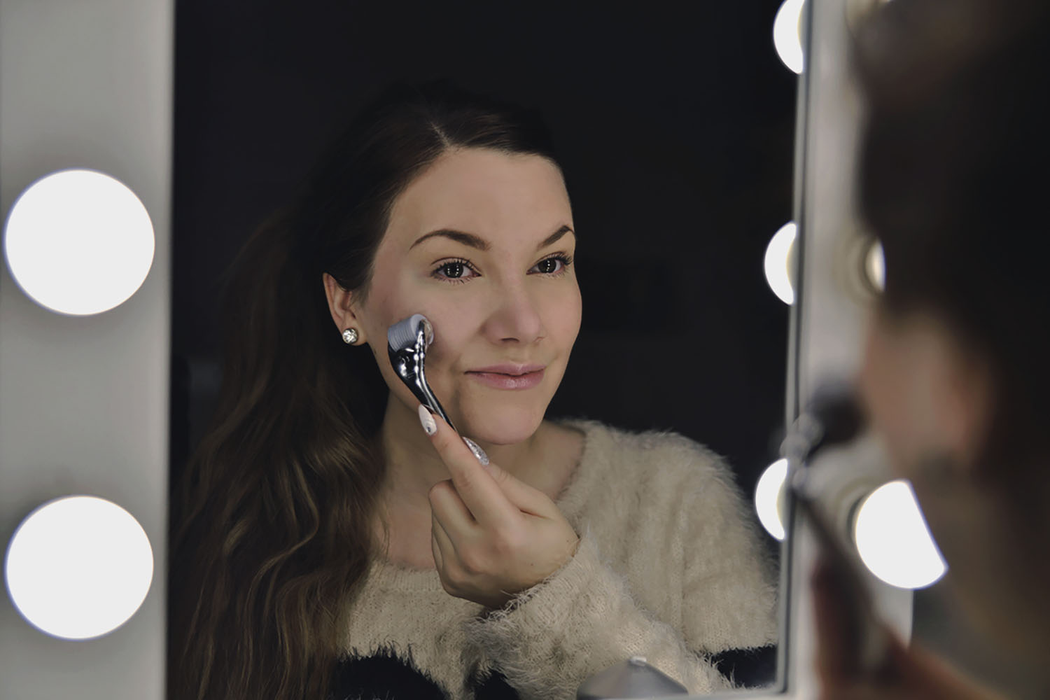 Woman using Skin Roller