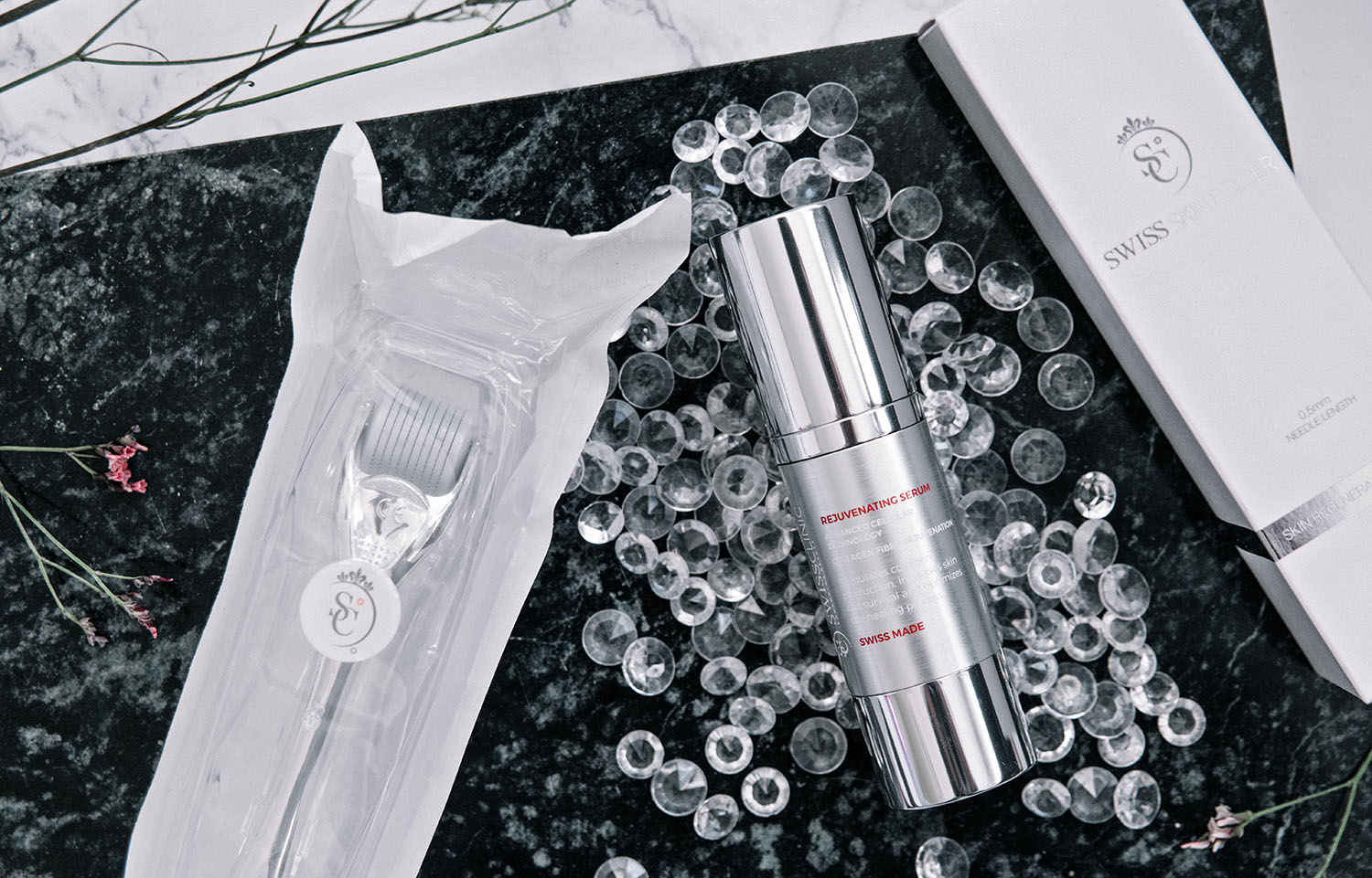 Swiss Clinic Skin Roller & Rejuvenating Serum