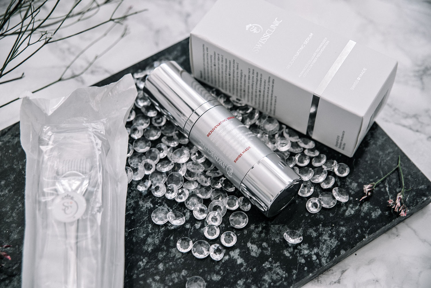 Swiss Clinic Skin Roller & Rejuvenating Serum