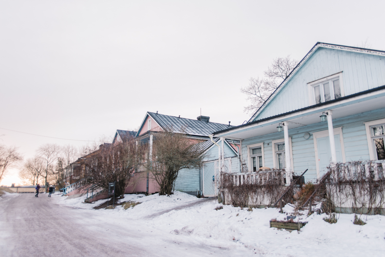 Cute houses on Suomenlinna Island