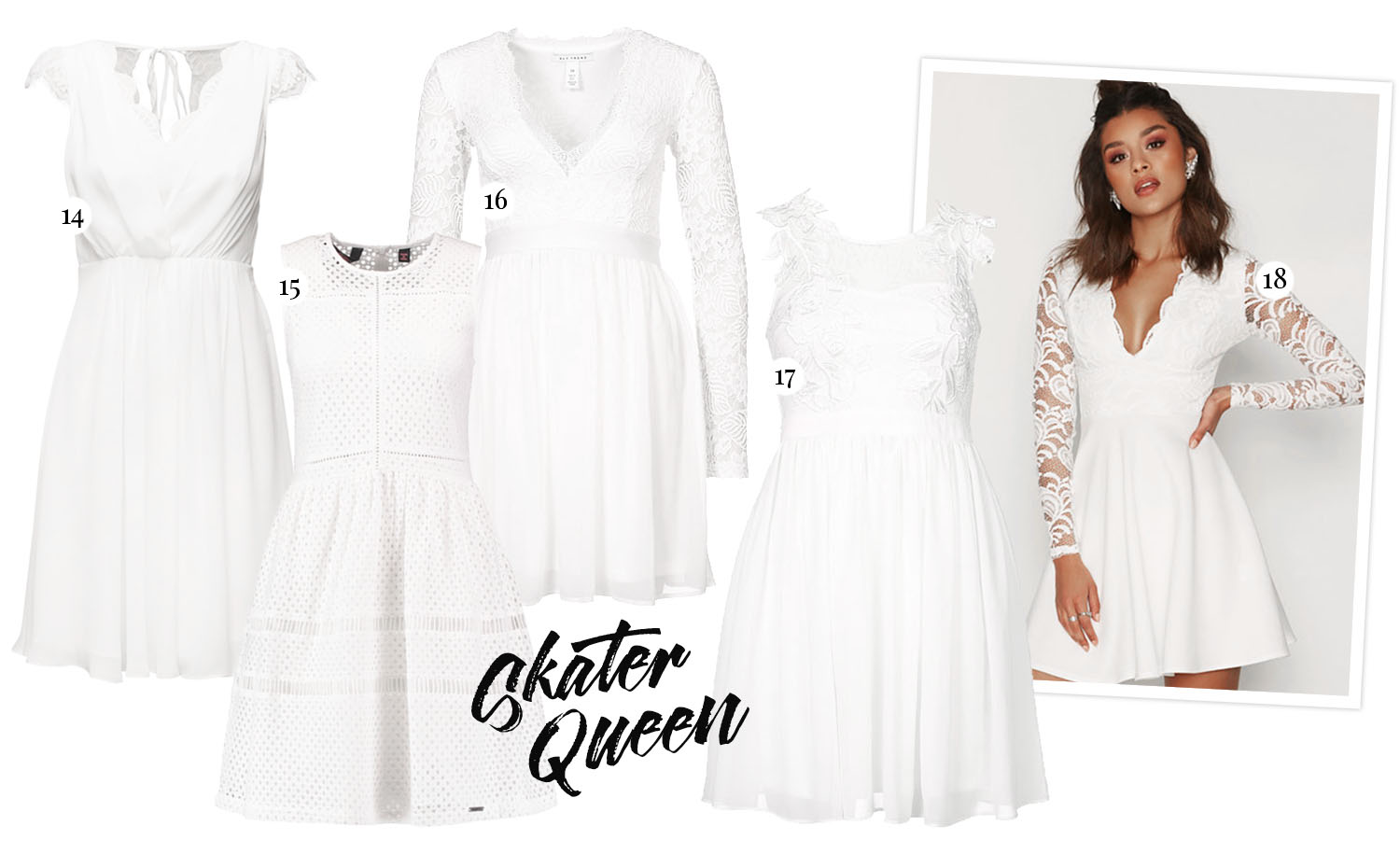 White Short Graduation Dresses - Hitta din perfekta Studentklänning