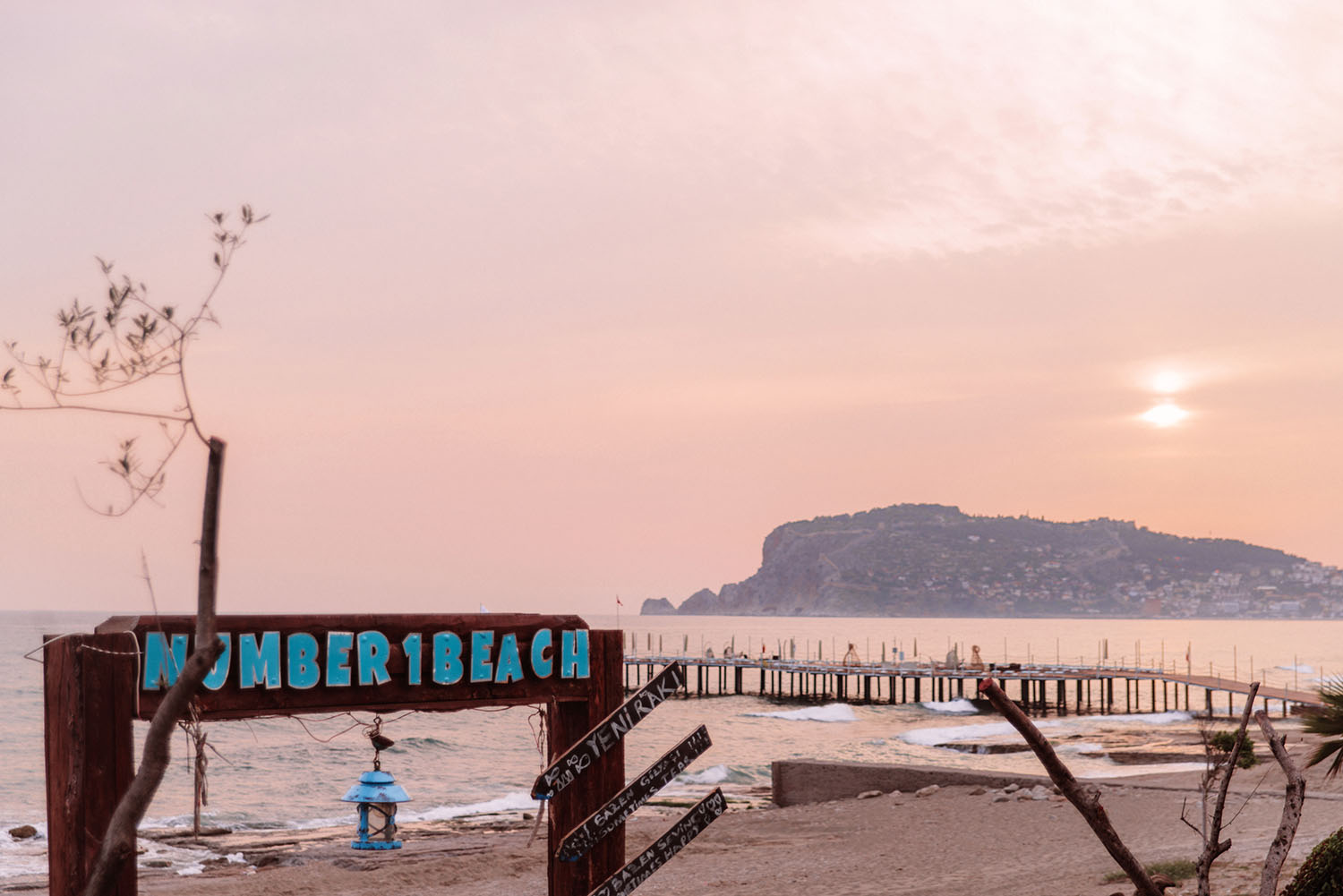 Sunset at Number 1 Beach in Alanya